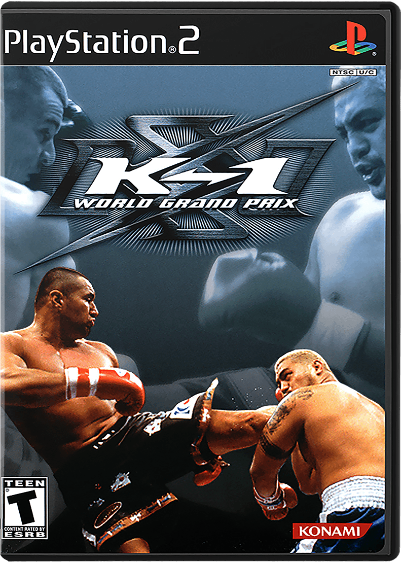 K-1 World Grand Prix box art for Playstation 2